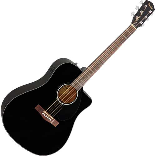 Fender Westerngitarre CD60 SCE, black
